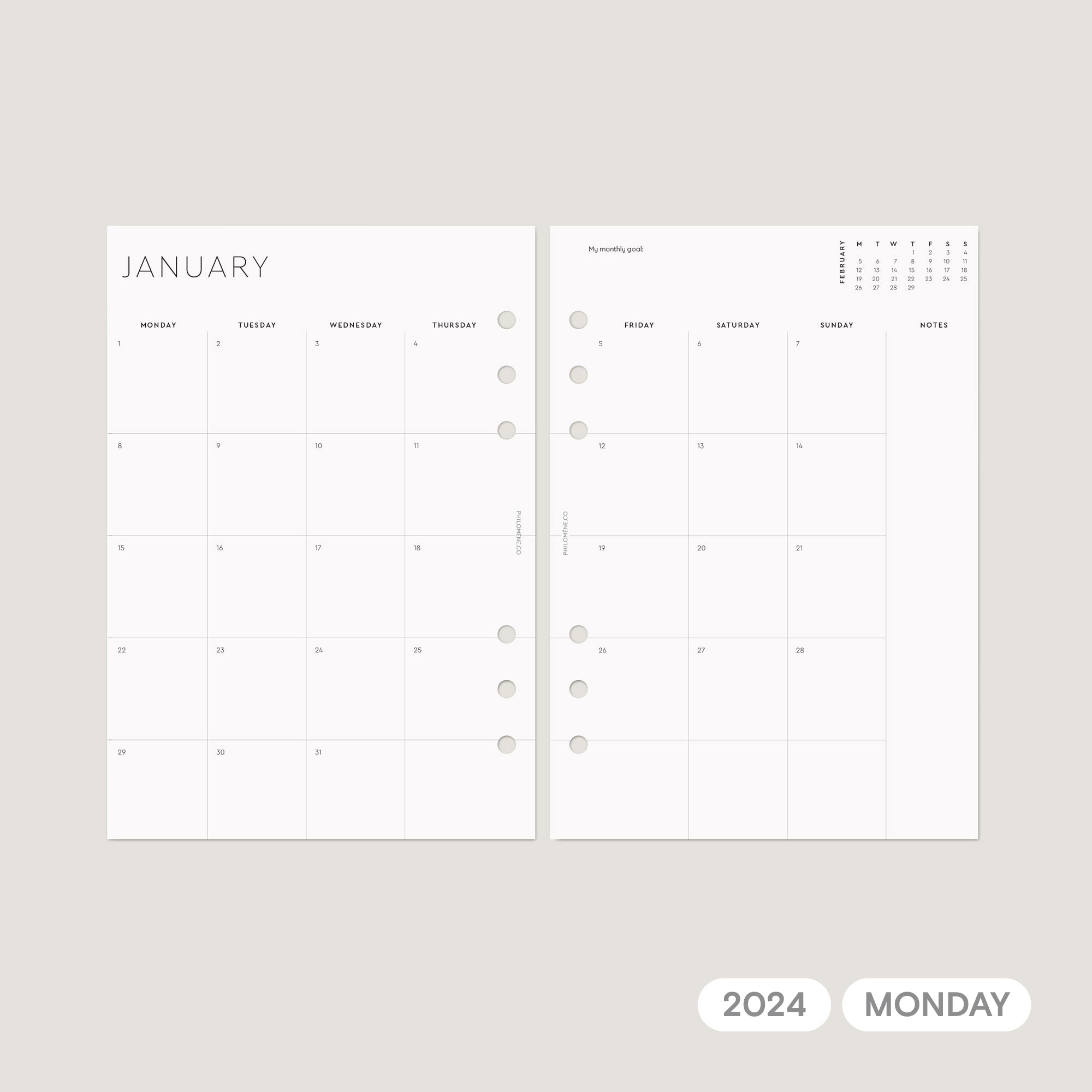 Calendar Refills2024/2025, Calendar Refills for Planners and Agendas.