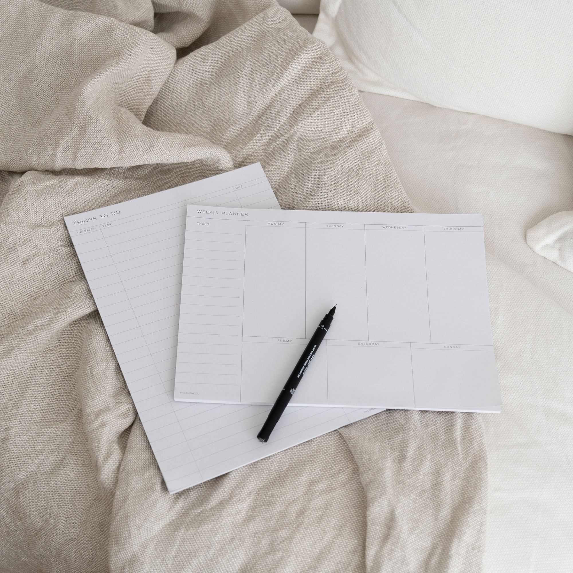 planner notepads for weekly and things to do lists