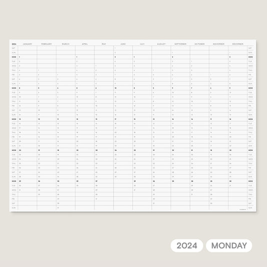 2024 Year in View Planner – Printable