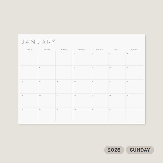 2025 Monthly Planner Printable – Sunday Week