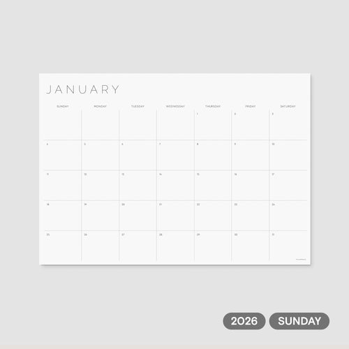 2026 Monthly Planner Printable – Sunday Week