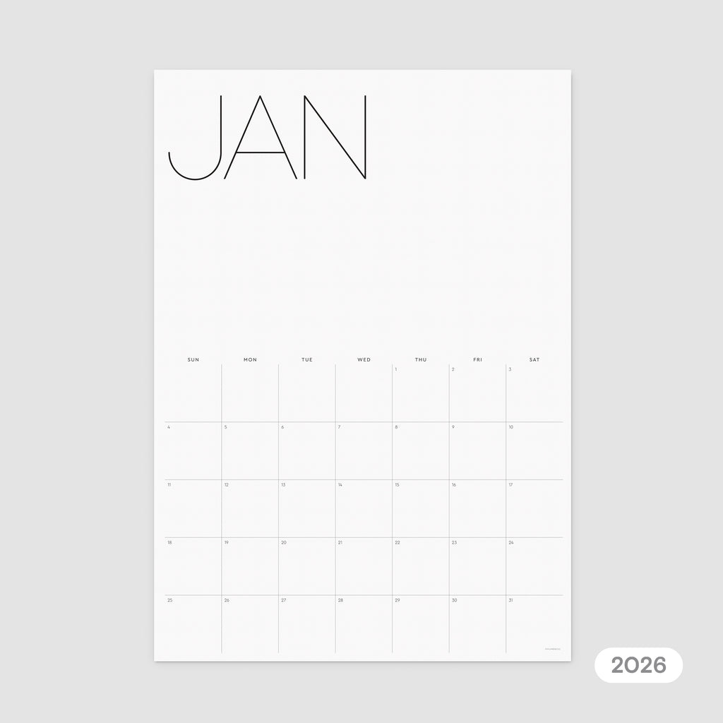 2026 Monthly Calendar Printable