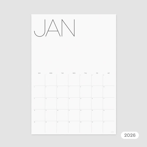 2026 Monthly Calendar Printable