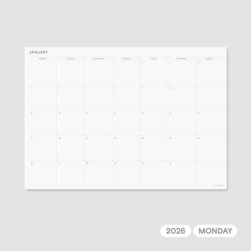 2026 Monthly Planner No.2 Printable – Monday Week