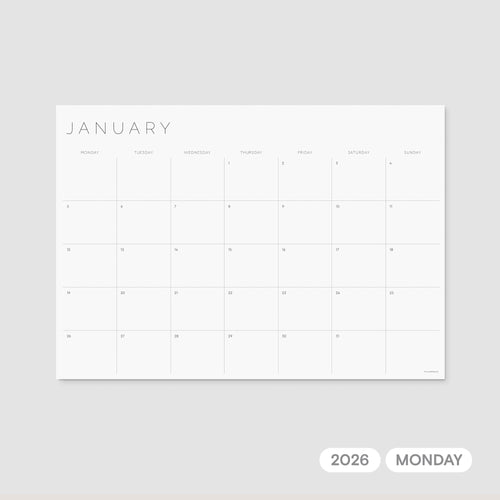 2026 Monthly Planner Printable – Monday Week