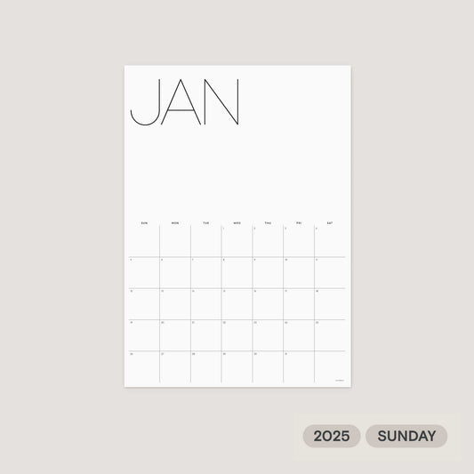 2025 Monthly Calendar Printable – Sunday Week