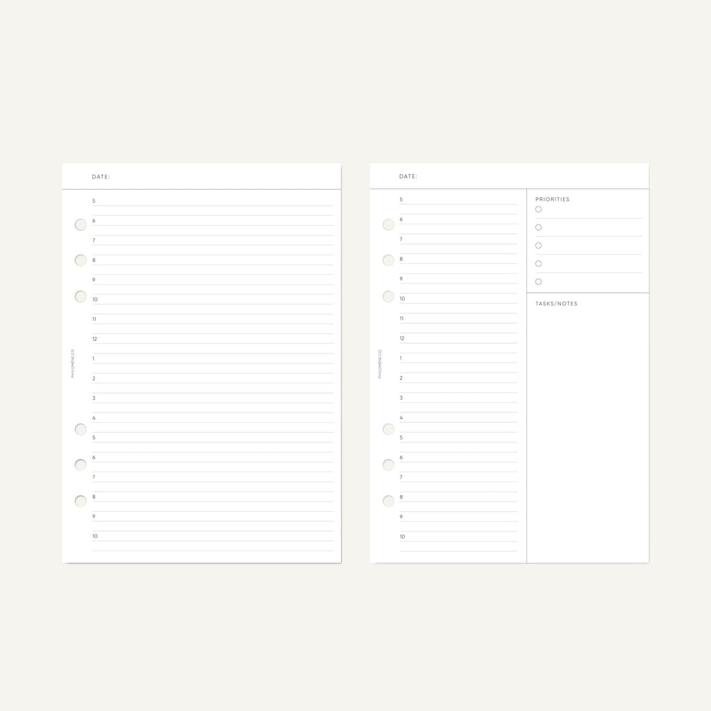 Daily Agenda Refill – Printable