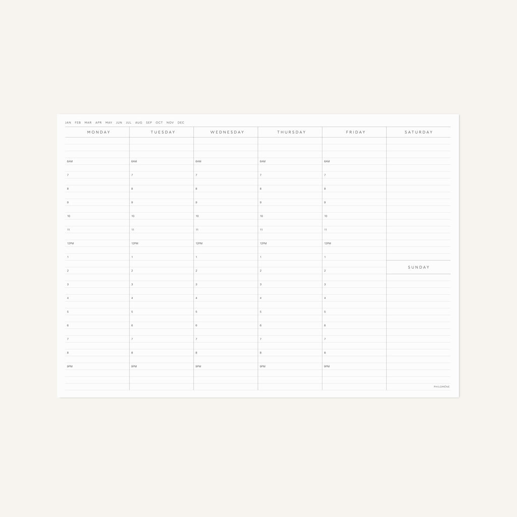 Weekly Organiser – Printable