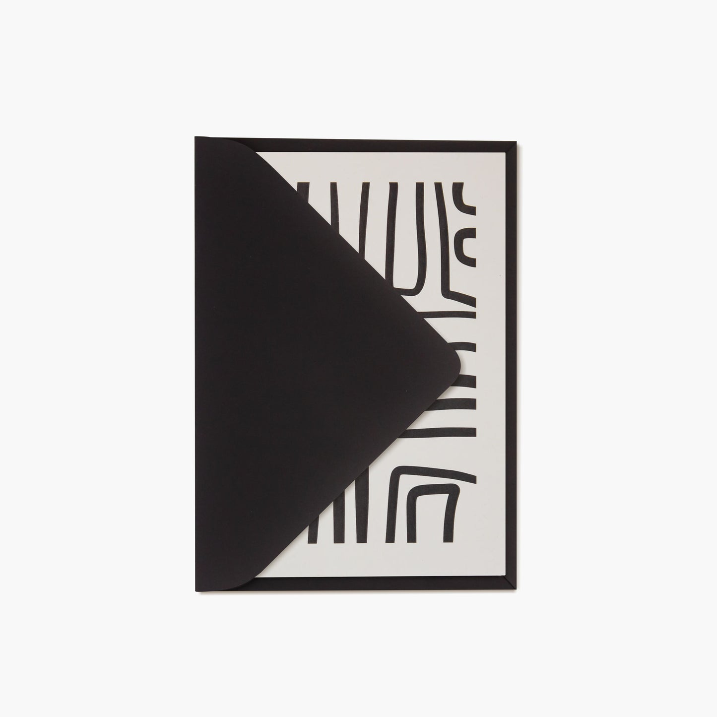 Cutout Squares Card – Black