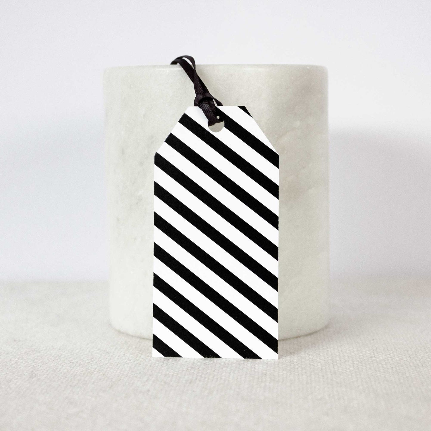 Black Stripes Gift Tags - 6 pack