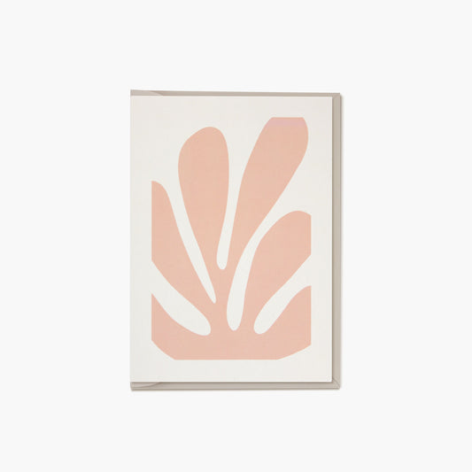 Leaf Cutout Card – Peach
