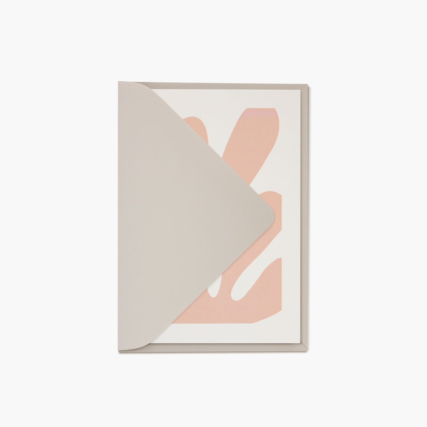 Leaf Cutout Card – Peach