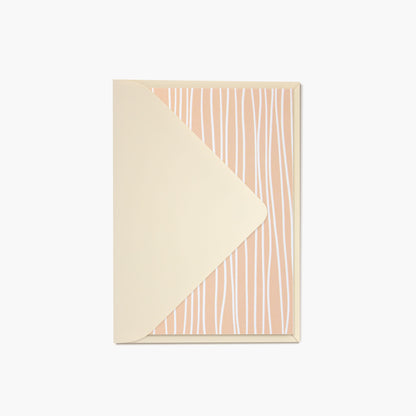 Organic Lines Card – Peach