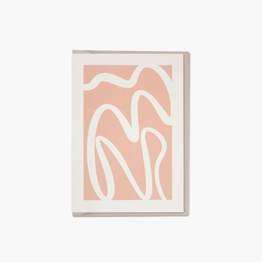 Brush Stroke Card – Peach